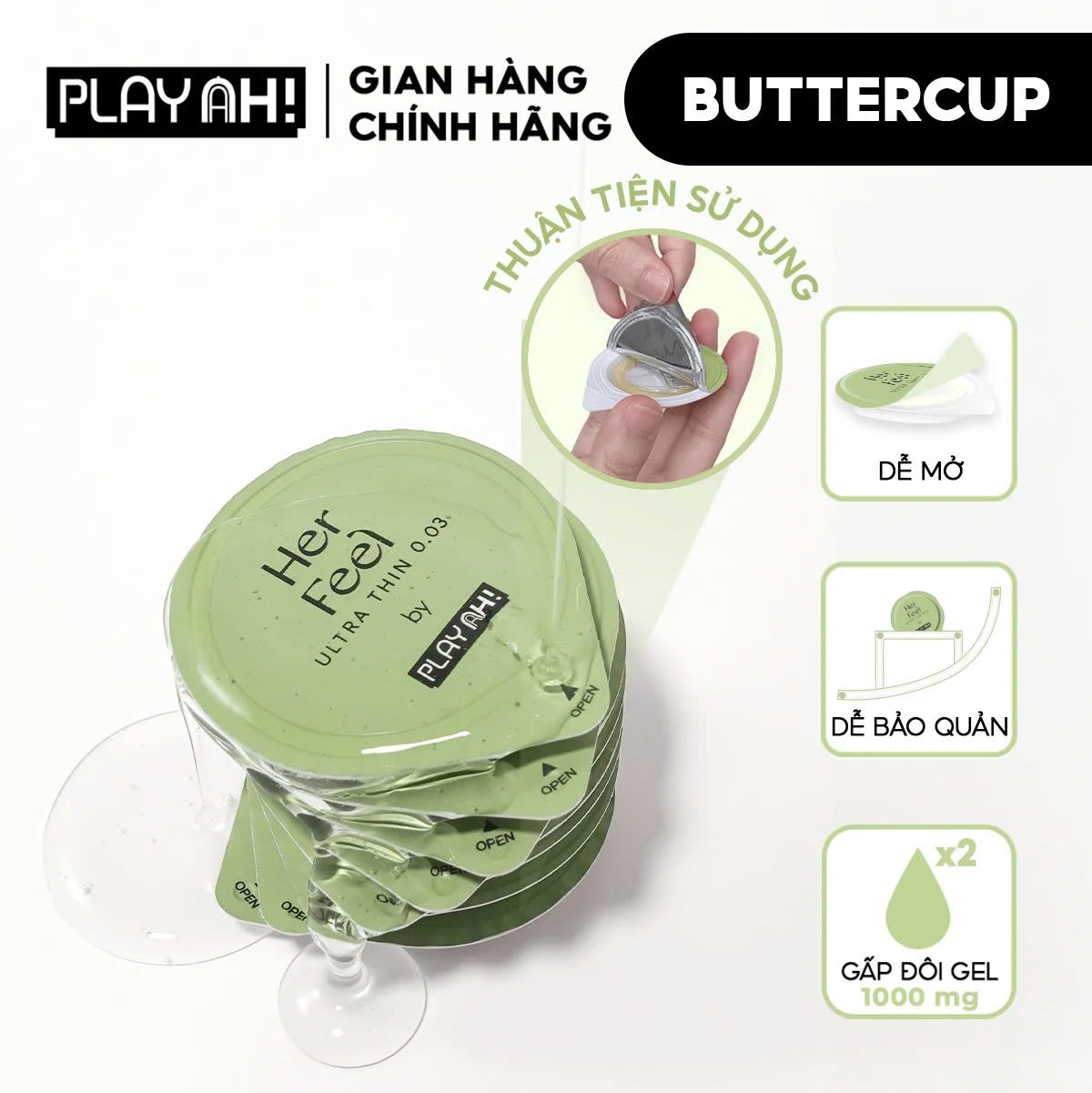 Combo Lust Và Bao Cao Su Her Feel